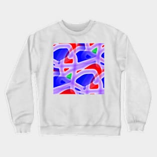 Purple, blue and red Crewneck Sweatshirt